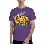 Super Hero X-Men Men's Short Sleeve T-Shirt Soft Comfortable Round Neck T Shirt For Fashionable Casual Wear Perfect For Office Gym XL